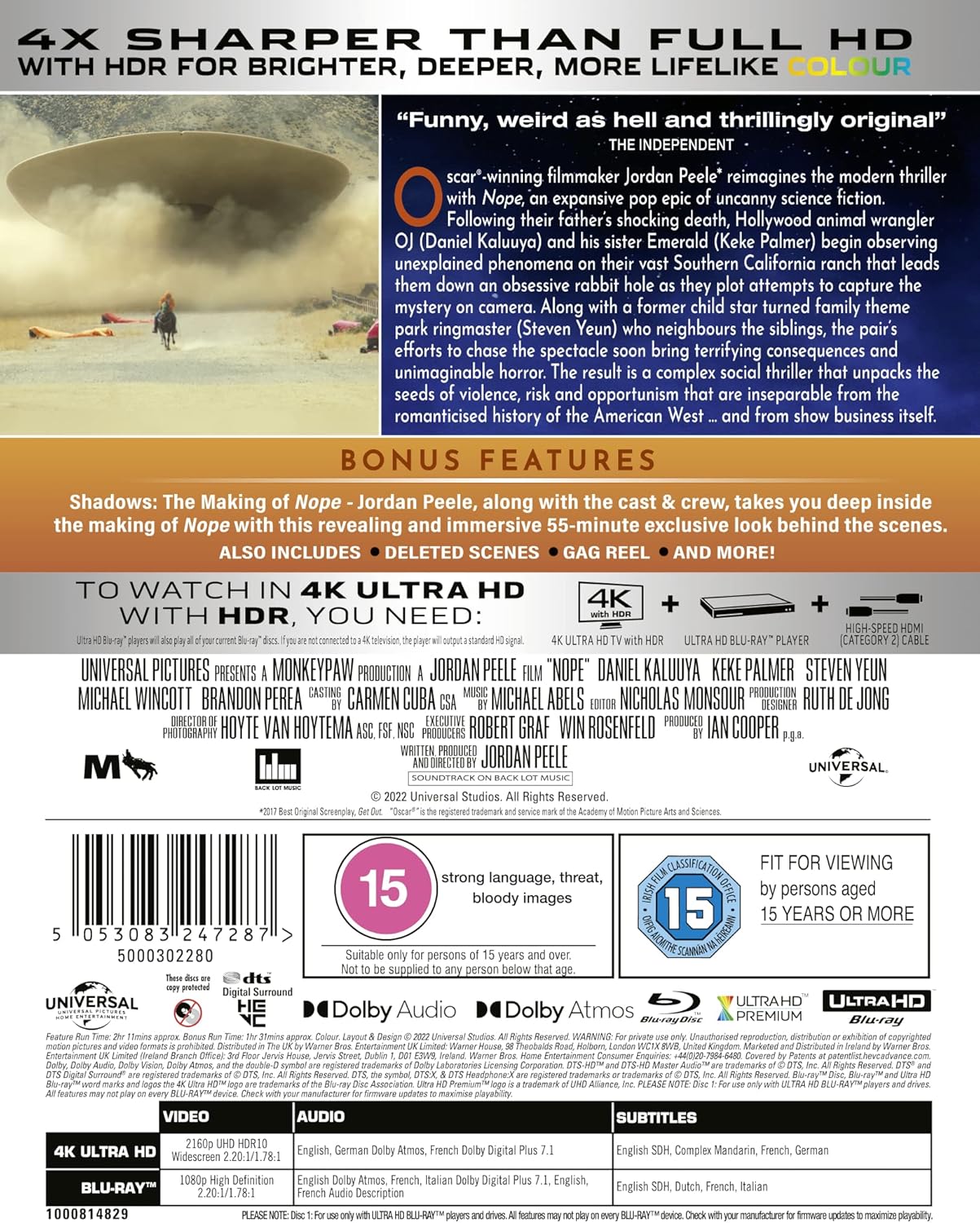 Nope (ej svensk text) (4K Ultra HD + Blu-ray) - 2