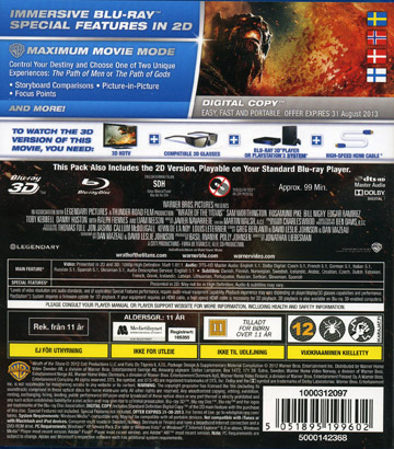 Wrath of the Titans (Real 3D + Blu-ray) - 2