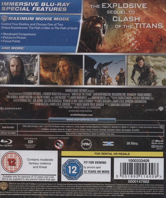 Wrath of the Titans (Blu-ray) - 2