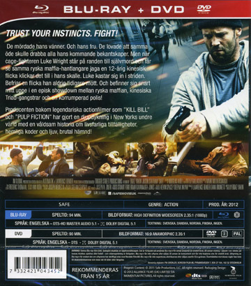 Safe (2012) (Blu-ray + DVD) - 2