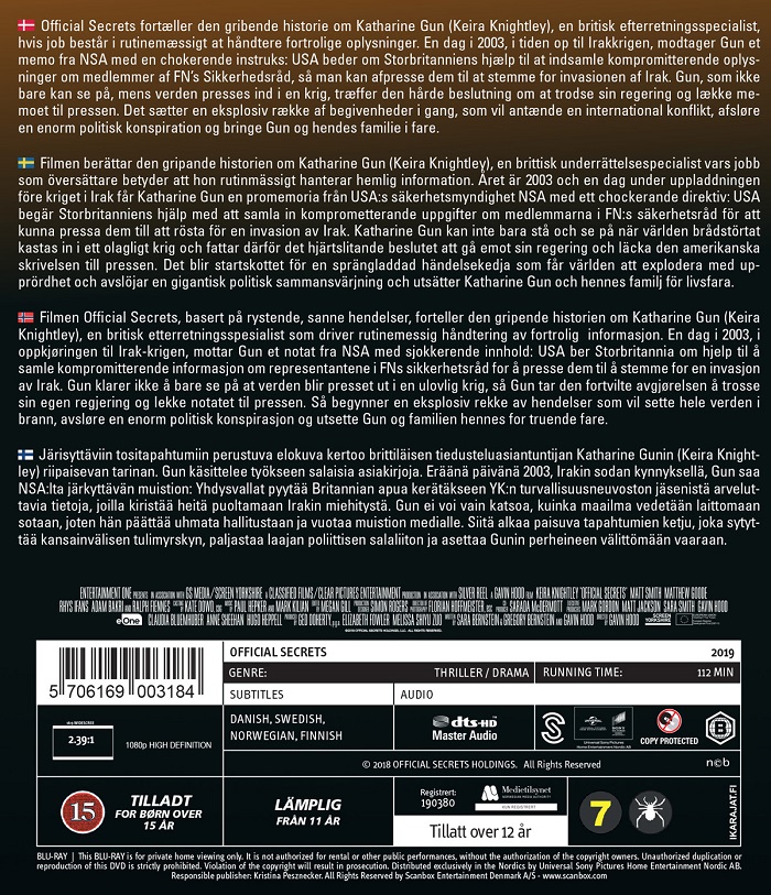 Official Secrets (Blu-ray) - 2