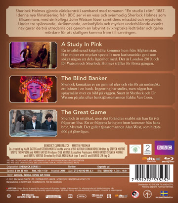 Sherlock - Säsong 1 (BBC) (Blu-ray) - 2