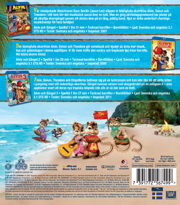 Alvin Och Gänget 1-3 (3-disc) (Blu-ray) - 2