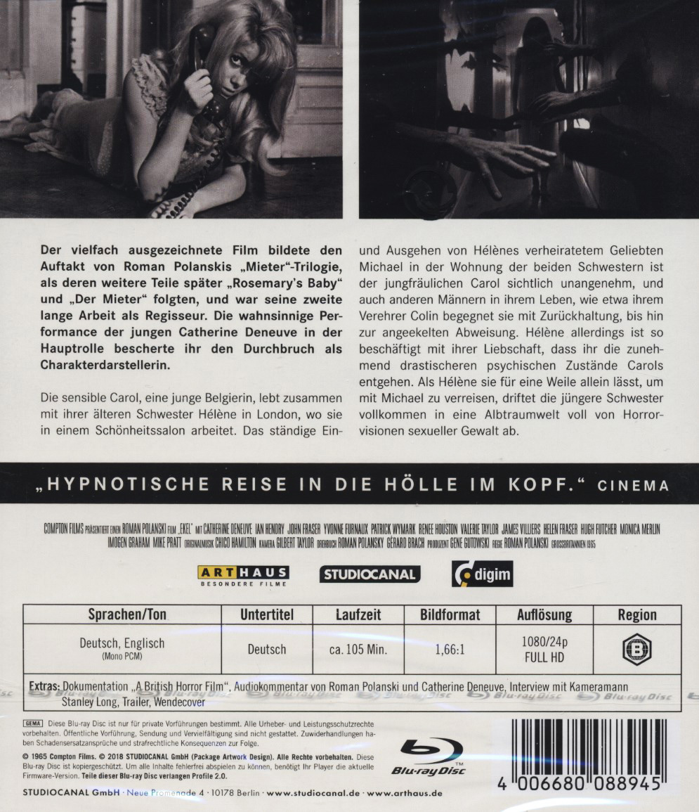Repulsion (ej svensk text) (Blu-ray) - 2