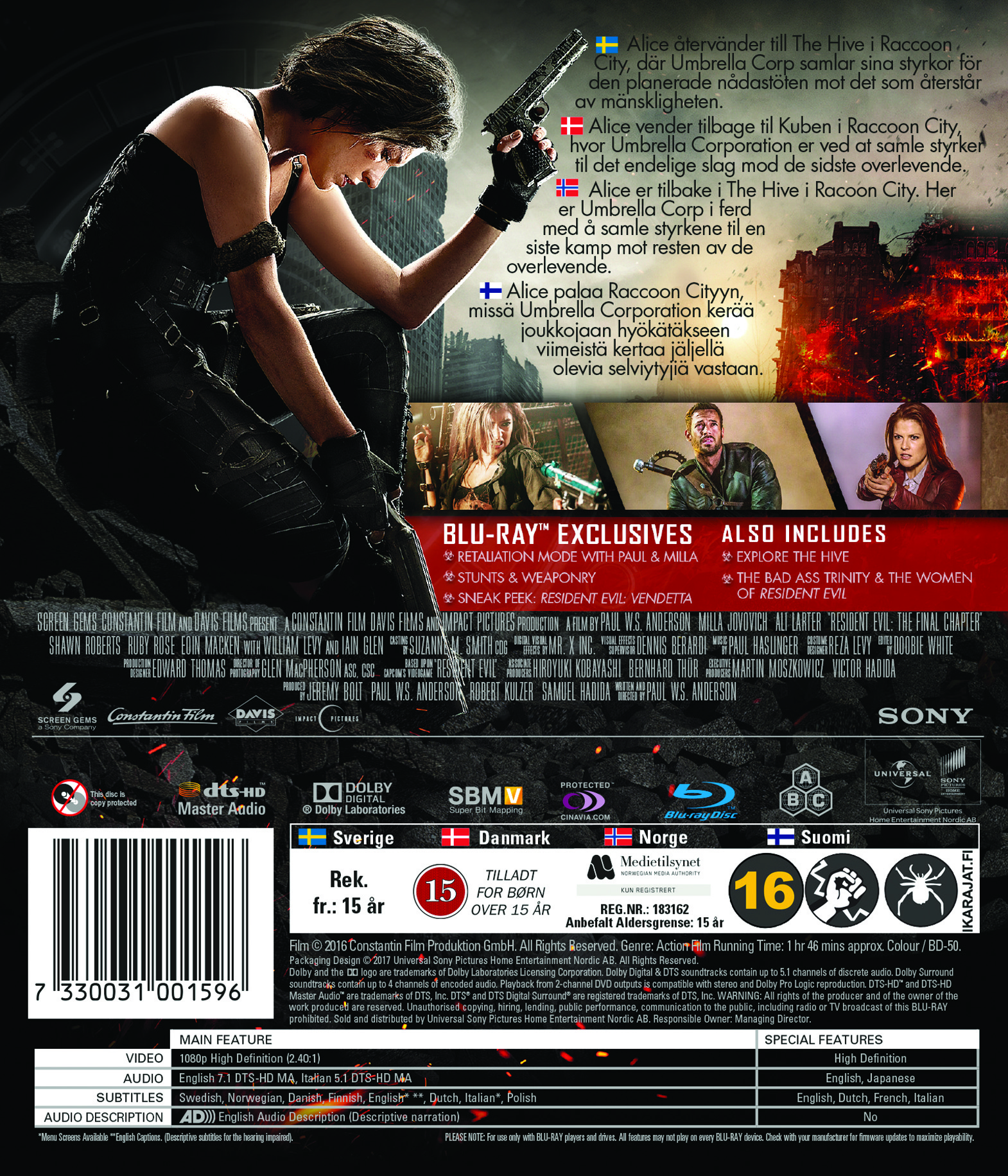 Resident Evil: Final Chapter (Blu-ray) - 2