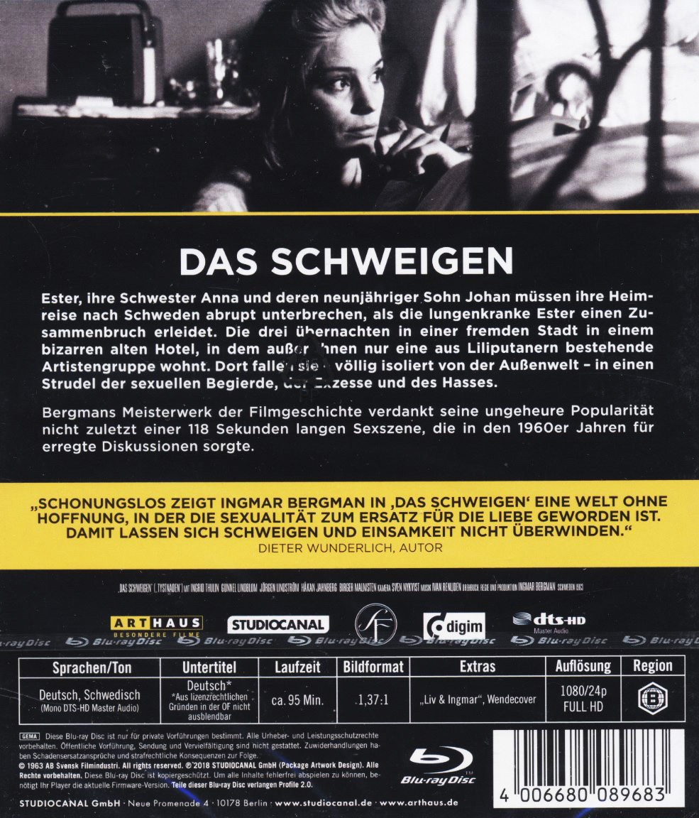 Tystnaden (Blu-ray) - 2