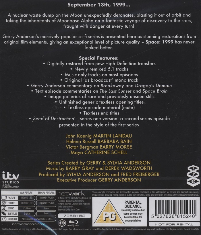 Space: 1999 - The Complete Series (ej svensk text) (Blu-ray) - 2