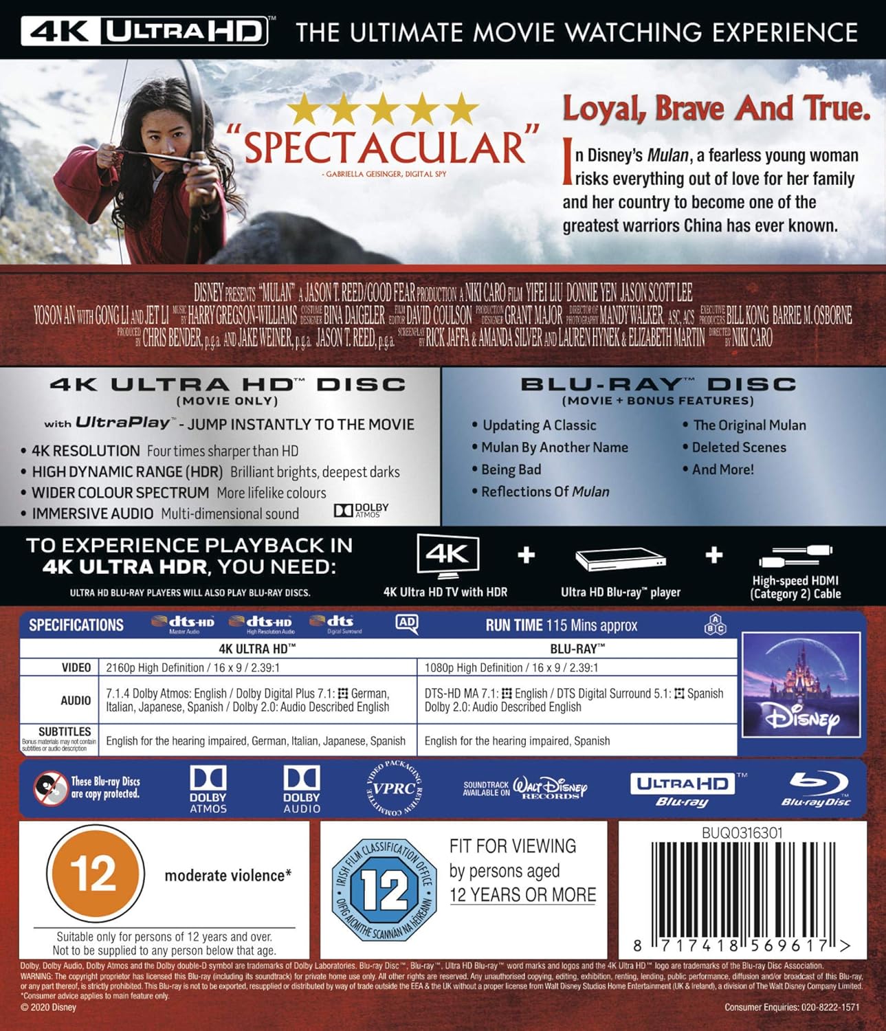 Mulan (2020) (4K Ultra HD + Blu-ray) - 2