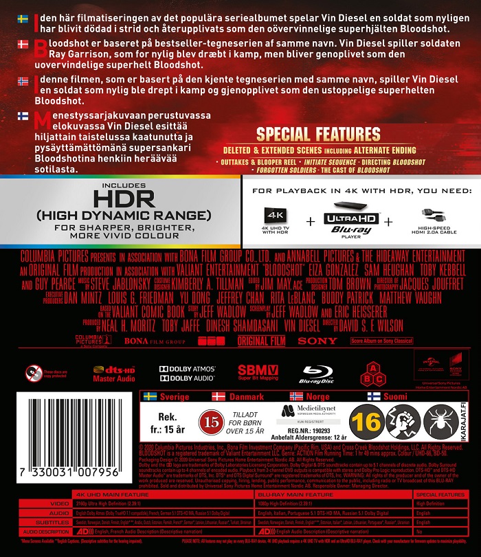 Bloodshot (4K Ultra HD Blu-ray + Blu-ray) - 2