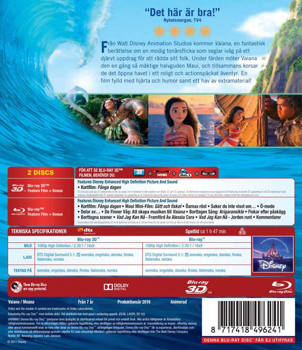 Vaiana (Real 3D + Blu-ray) - 2