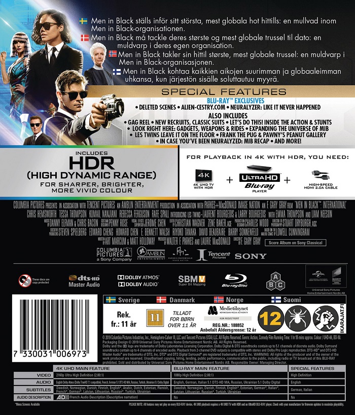 Men in Black: International (4K Ultra HD Blu-ray + Blu-ray) - 2