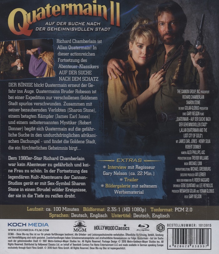 Allan Quatermain and the Lost City of Gold (ej svensk text) (Blu-ray) - 2