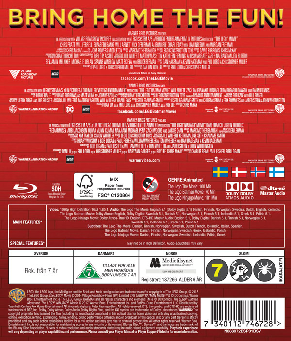 Lego - 3 Film Collection (Blu-ray) - 2