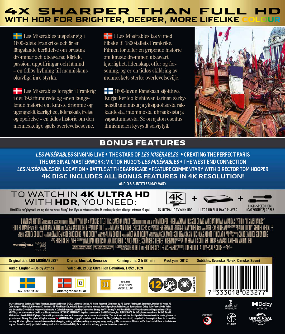 Les Misérables (2012) (4K Ultra HD) - 2