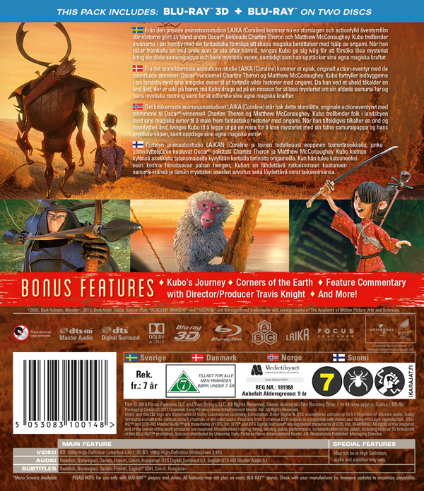Kubo Och De Två Strängarna (Real 3D + Blu-ray) - 2