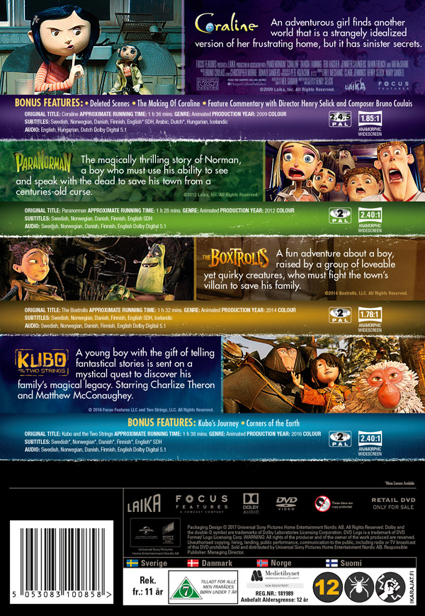 Laika 4 Movie Collection Box (4-dics) - 2