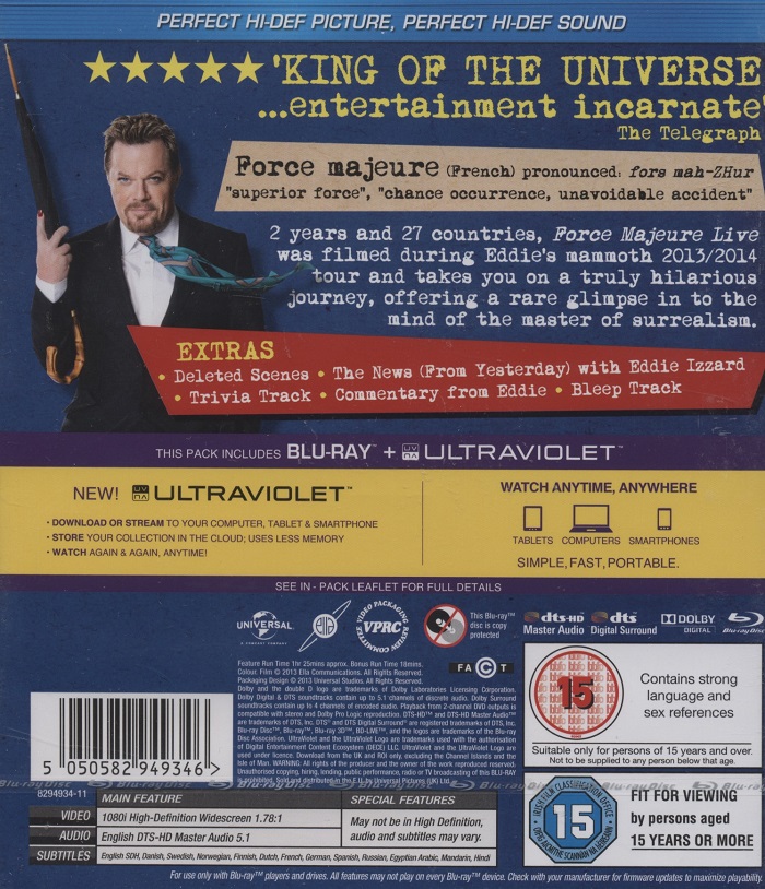 Eddie Izzard - Force Majeure (Blu-ray) - 2