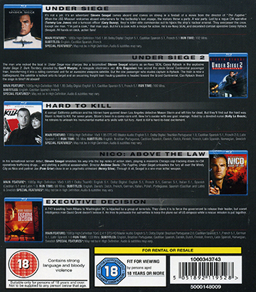 Steven Seagal - Collection (ej svensk text) (Blu-ray) - 2
