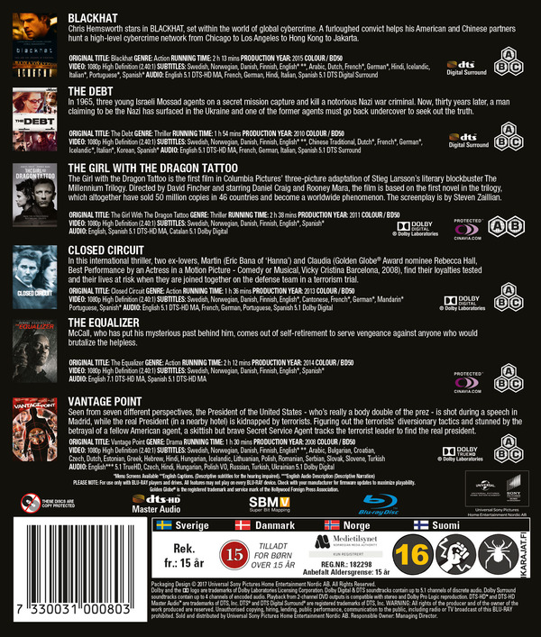 Contemporary Thrillers Box - Volume 1 (6-dics)(Blu-ray) - 2