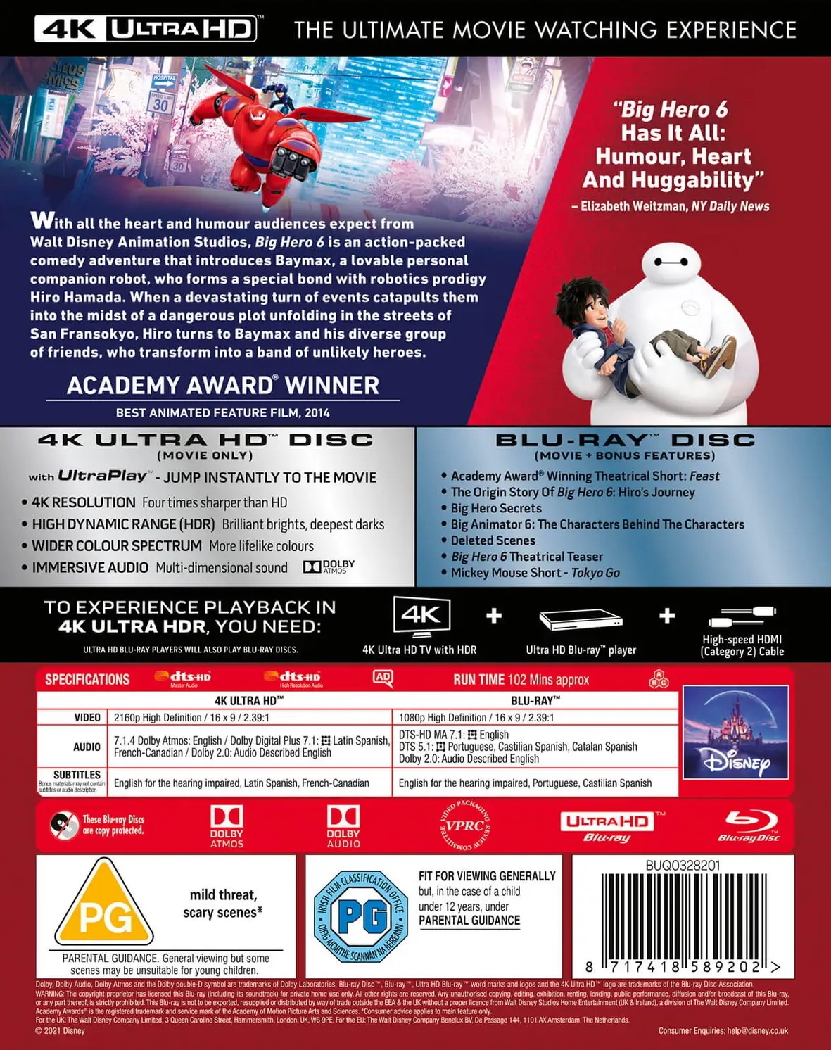 Big Hero 6 (ej svensk text) (4K Ultra HD + Blu-ray) - 2