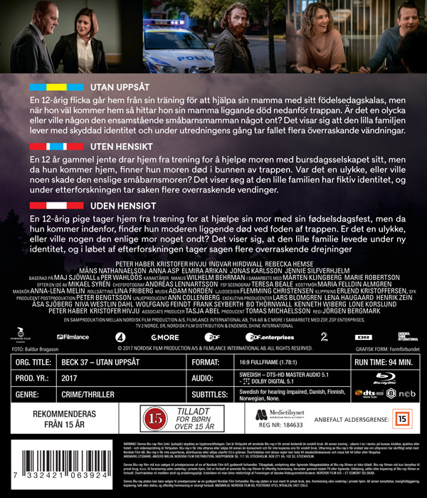 Beck 37 - Utan Uppsåt (Blu-ray) - 2