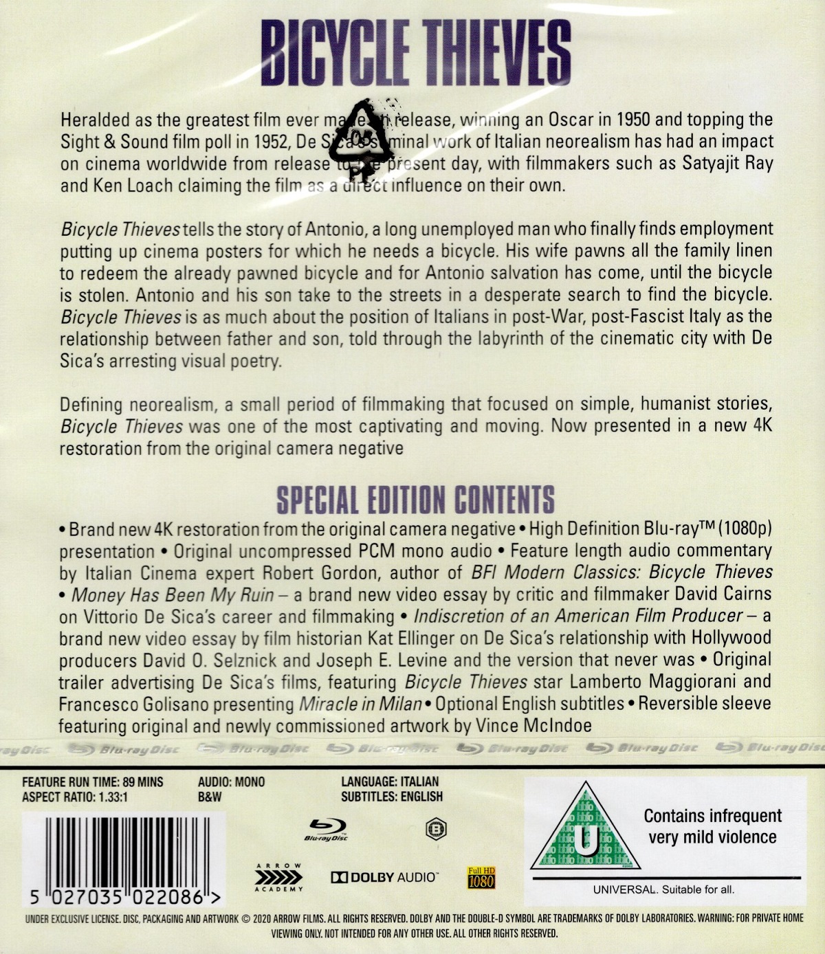 Bicycle Thieves (ej svensk text) (Blu-ray) - 2