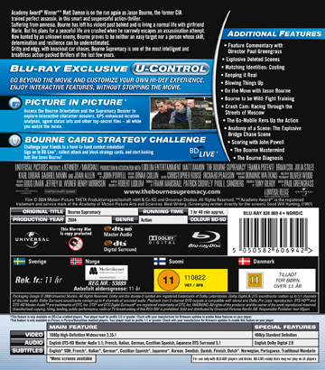 Bourne Supremacy (Blu-ray) (Begagnad) - 2