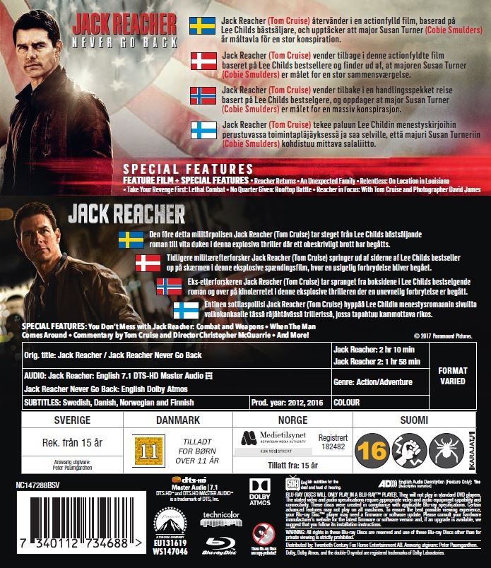 Jack Reacher 1-2 (Blu-ray) - 2