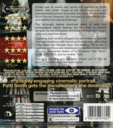 Patti Smith - Dream of Life (ej svensk text) (Blu-ray) - 2