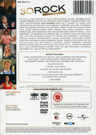 30 Rock - Season 1-4 (12-disc) (ej svensk text) - 2