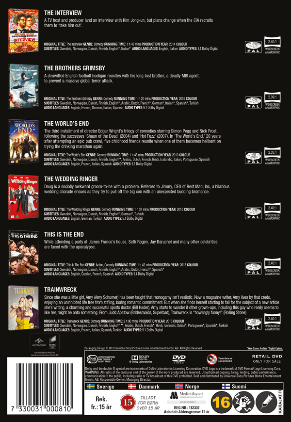 Hungover Films Collection - Volym 1 (6-disc) - 2