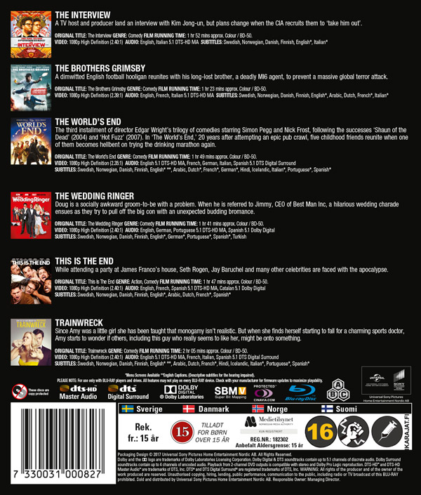 Hungover Films Collection - Volym 1 (Blu-ray) (6-disc) - 2