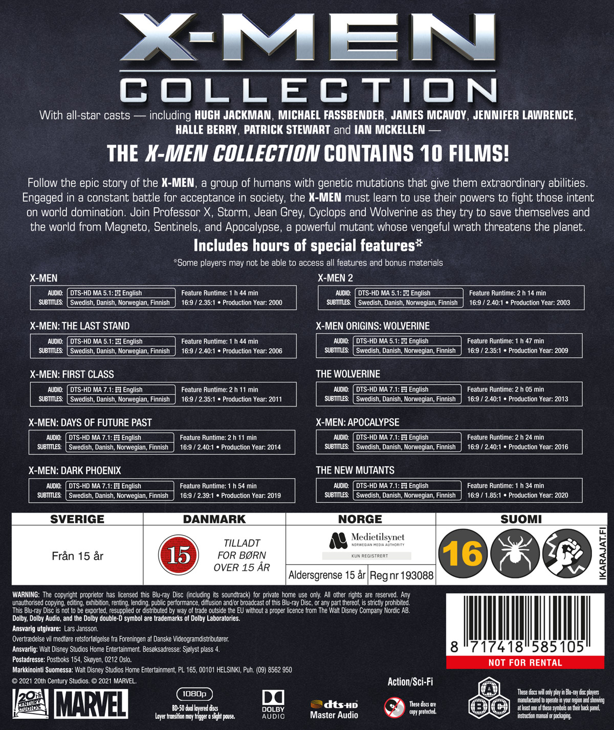 X-Men - 10 Movie Collection (Blu-ray) - 2