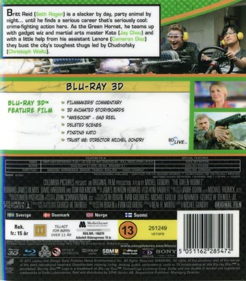 Green Hornet 3D (Real 3D + Blu-ray) - 2