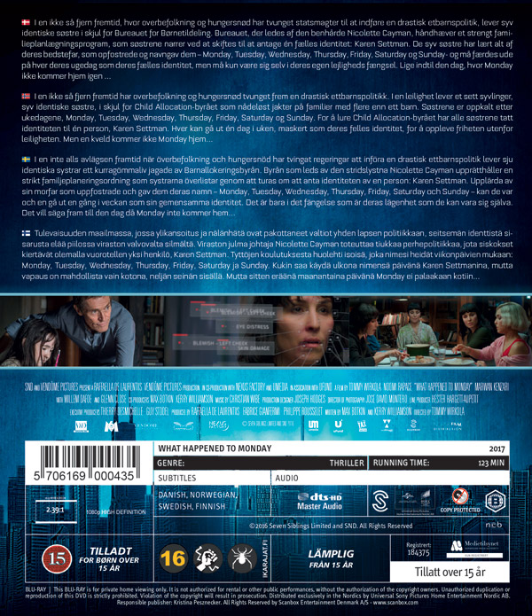 What Happened To Monday (Blu-ray) - 2