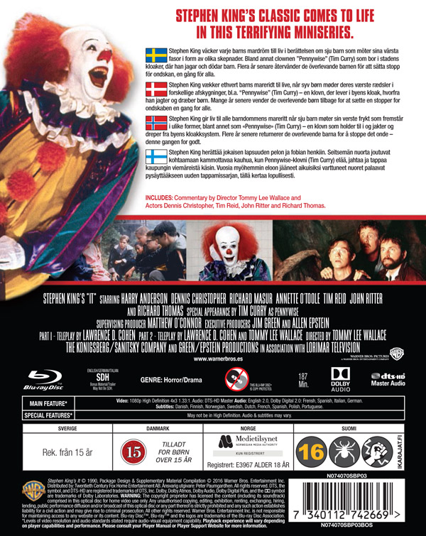 Stephen King: IT - Steelbook Limited Edition (Blu-ray) - 2