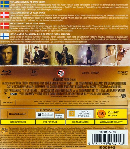 Mordet På Jesse James Av Ynkryggen Robert Ford Blu Ray 