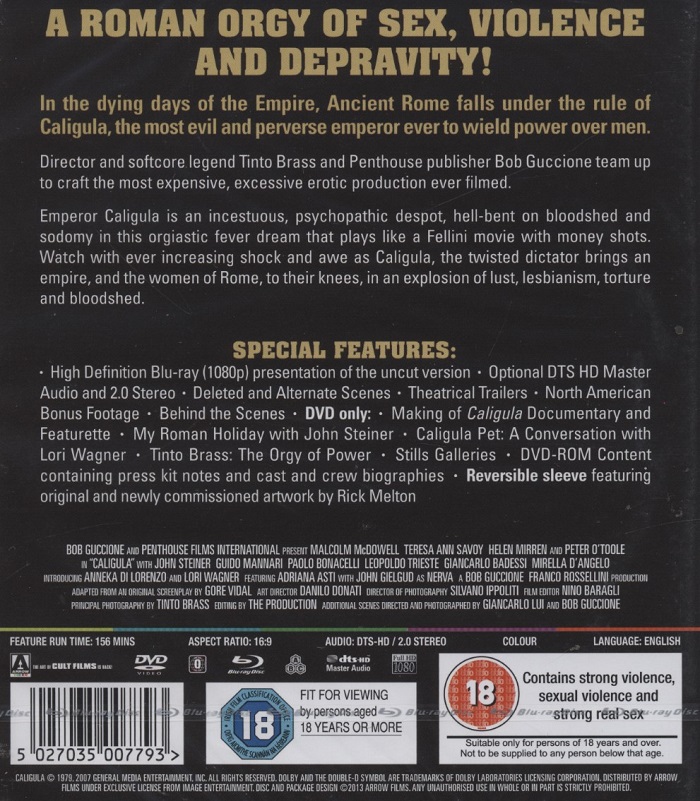 Caligula - Uncut Edition (ej svensk text) (Blu-ray) - 2