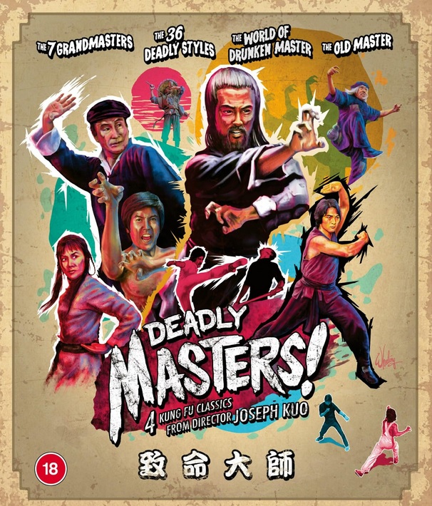 Deadly Masters - The 7 Grandmasters / The 36 Deadly Styles / The World Of Drunken Master / The Old M (ej svensk text) (Blu-ray)