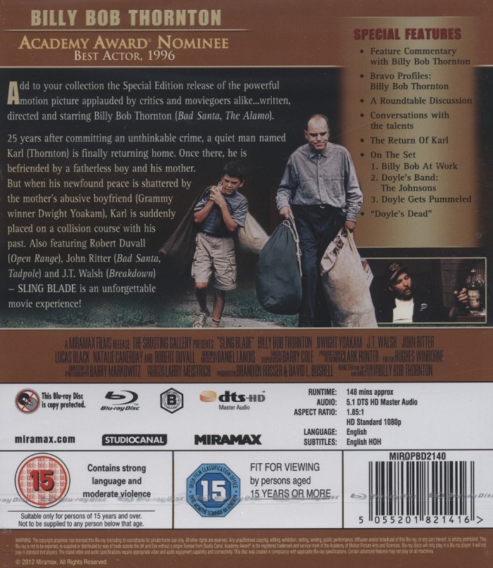 Sling Blade (ej svensk text) (Blu-ray) - 2