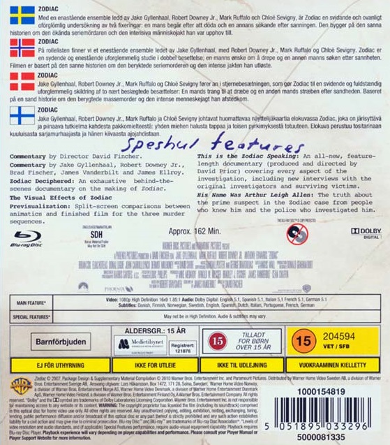 Zodiac - Director's Cut (Blu-ray) - 2