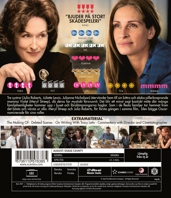 En Familj - August: Osage County (Blu-ray) (Begagnad) - 2