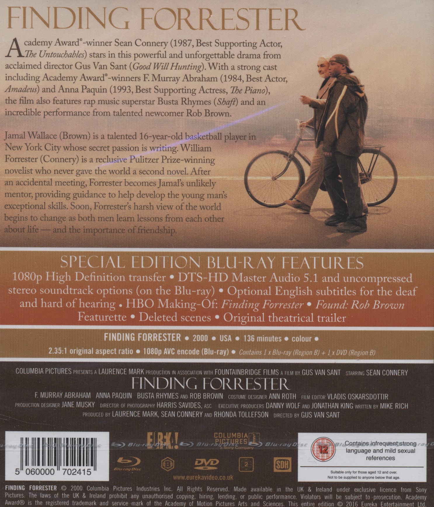 Finding Forrester (ej svensk text) (Blu-ray + DVD) - 2