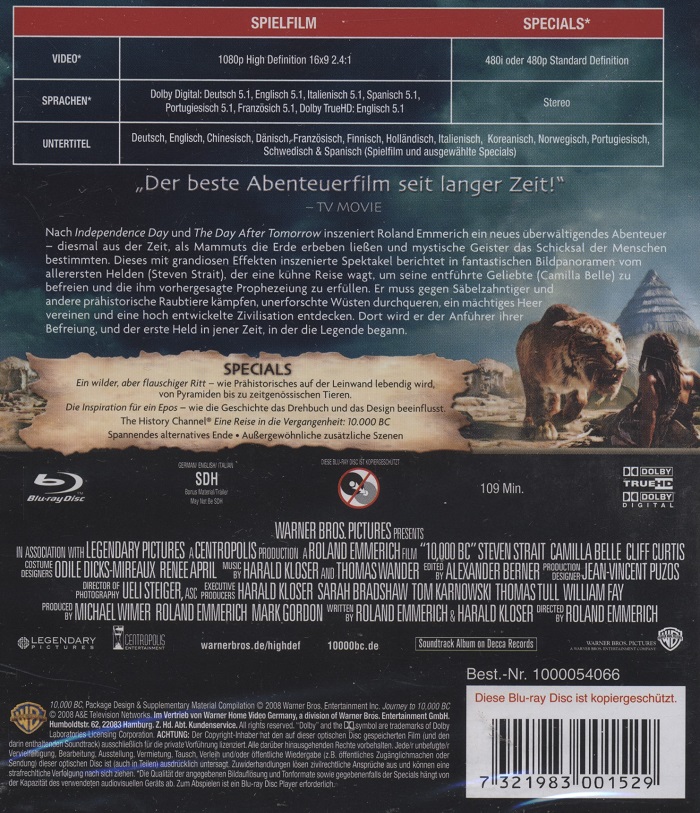 10,000 B.C. (Blu-ray) - 2