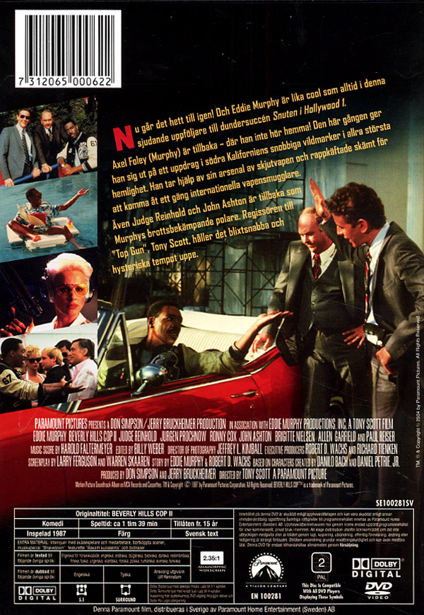 Beverly Hills Cop II (Norskt omslag) - 2