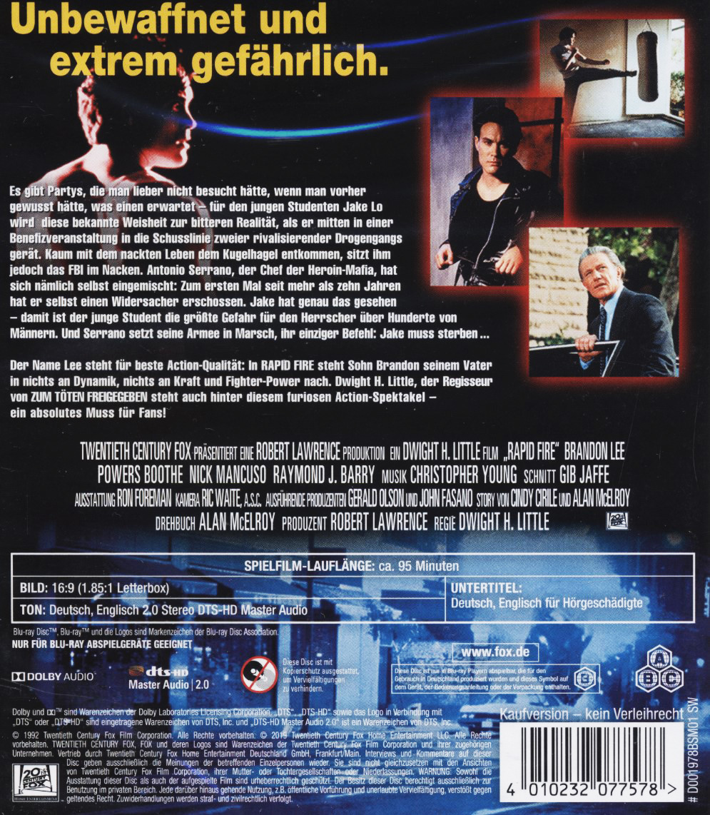 Rapid Fire (ej svensk text) (Blu-ray) - 2
