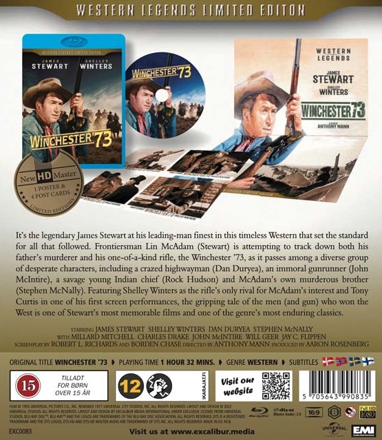 Winchester '73 - Limited Edition (Blu-ray) - Kvarnvideo.se