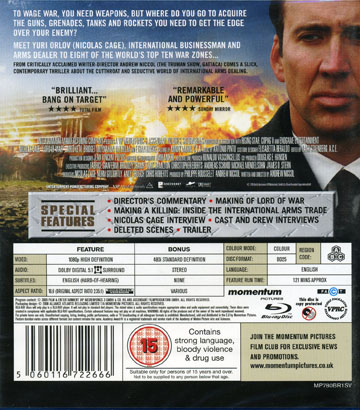 Lord of War (ej svensk text) (Blu-ray) - 2