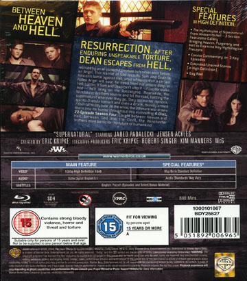 Supernatural - Season 4 (ej svensk text)(Blu-ray) - 2