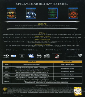 Batman: The Motion Picture Anthology 1989-1997 (4-disc) (Blu-ray) - 2